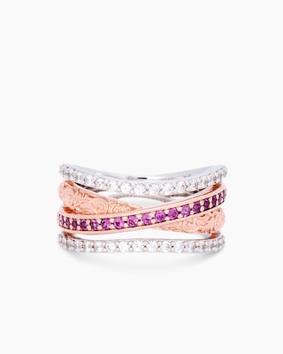 Produktabbildung 1 für Ring mit Rhodolith & Zirkon