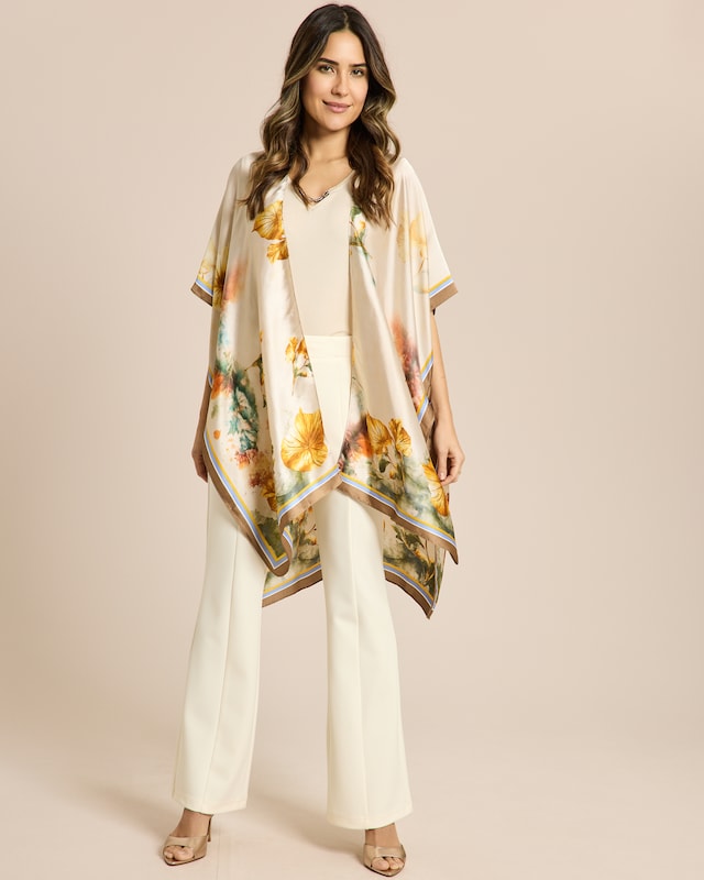 Poncho mit Druck
