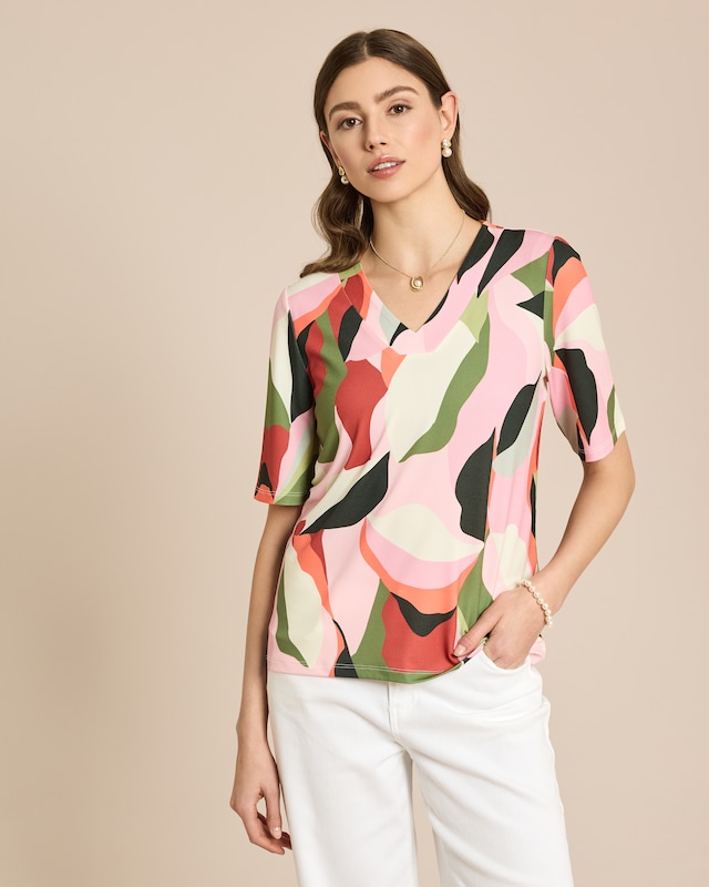 Shirt mit grafischem Druck und 1/2Arm