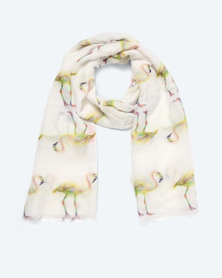 Produktabbildung 2 für Schal mit Flamingodruck