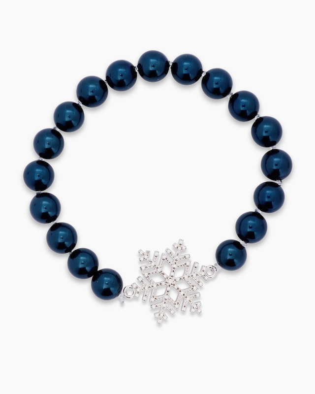 Flexarmband mit Schneeflocken-Charm