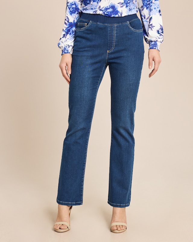 Bootcut Jeans, hochelastisch