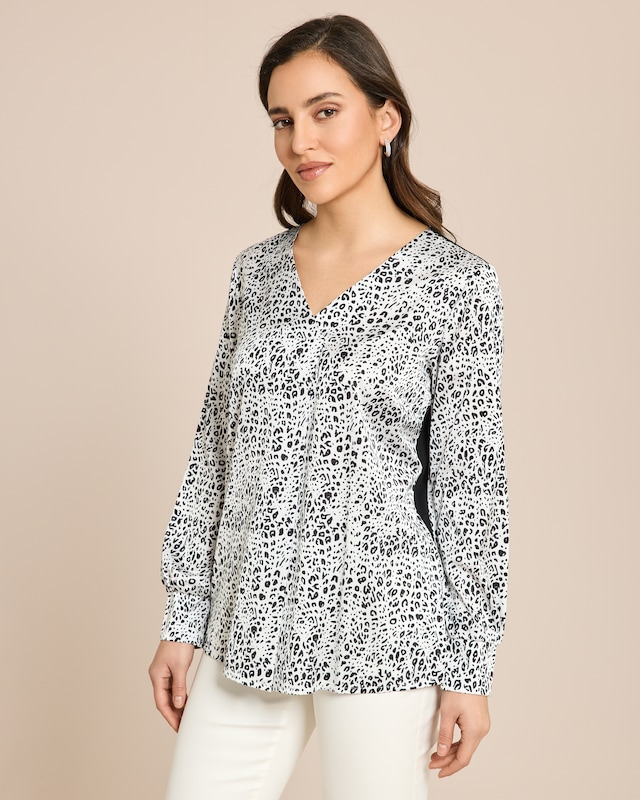 Blusenshirt mit Leodruck
