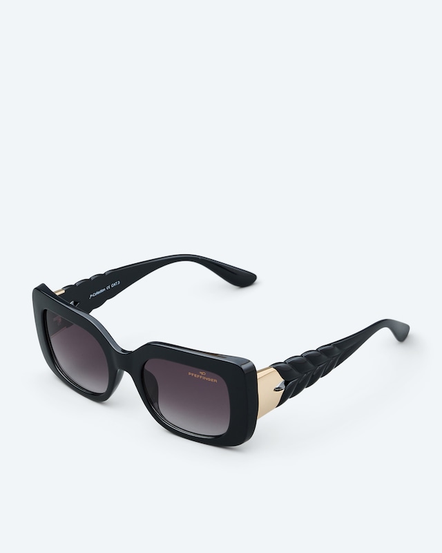 Sonnenbrille mit Flecht-Applikation