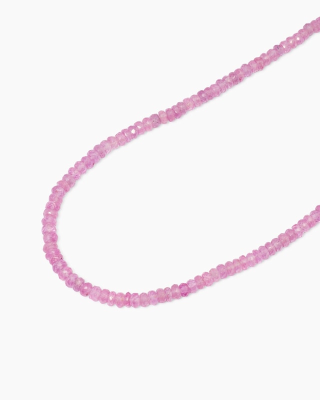 Collier mit rosa Saphir
