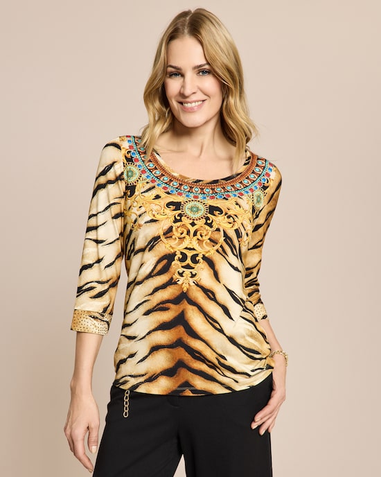 Produktabbildung für Shirt mit Tigerprint