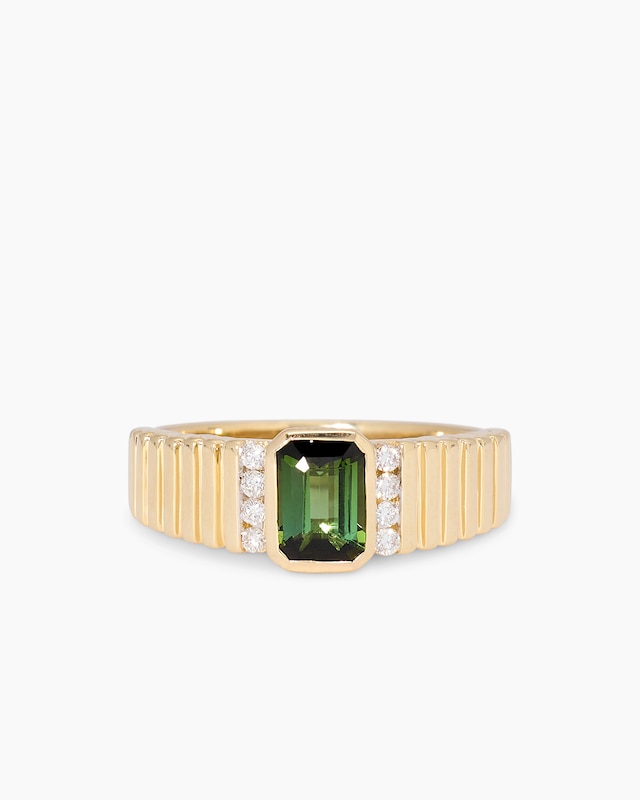 Ring mit Turmalin & Brillanten