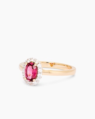 Produktabbildung 2 für Ring mit Pink Turmalin & Zirkon