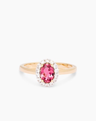 Produktabbildung 1 für Ring mit Pink Turmalin & Zirkon