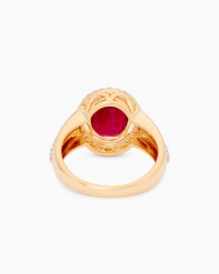 Produktabbildung 3 für Ring mit Rubin & Zirkon