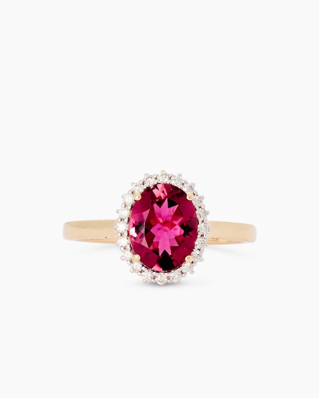 Ring mit Turmalin & Brillanten