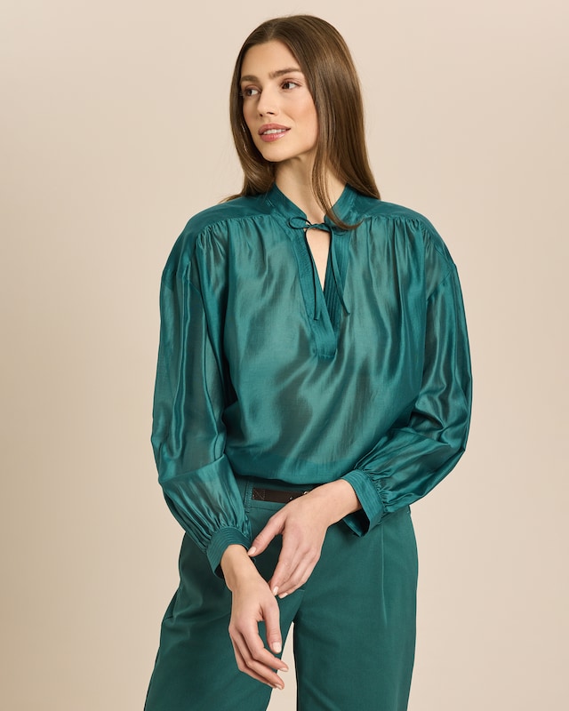 Bluse mit Ballonarm