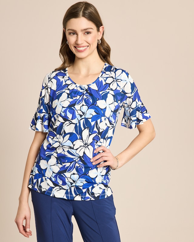 Shirt mit Blumendruck