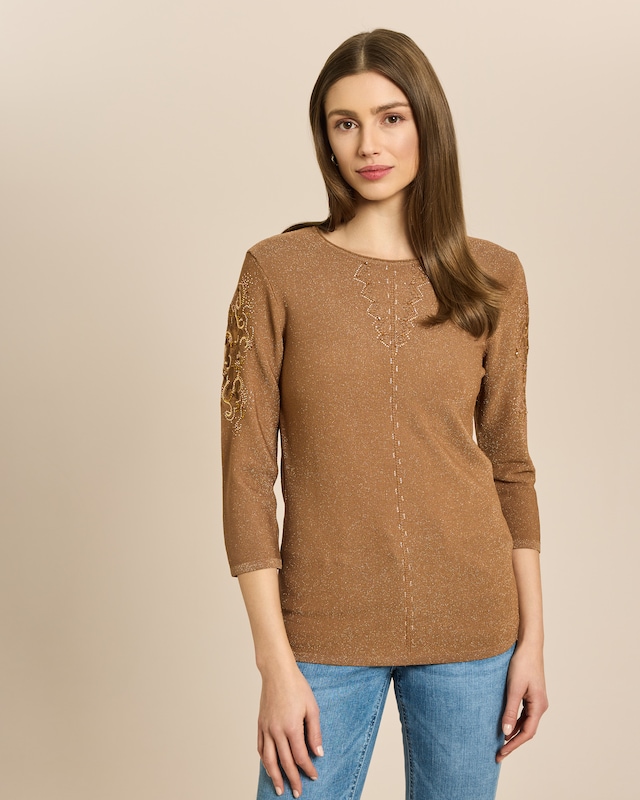 Glow Pullover Spitzendeko
