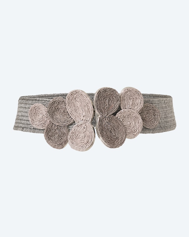 Stretchgürtel mit Blumenapplikation