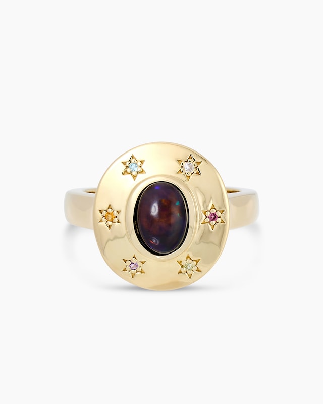 Ring mit Kristallopal