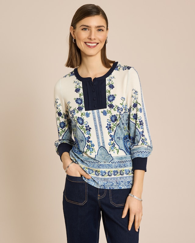 SoftShine Jersey Shirt mit Ballonarm