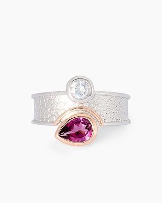 Produktabbildung 2 für Ring mit Rhodolith & Zirkon