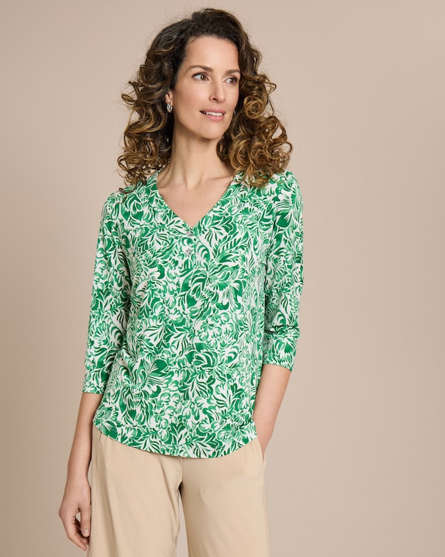 Shirt mit zweifarbigem Druck