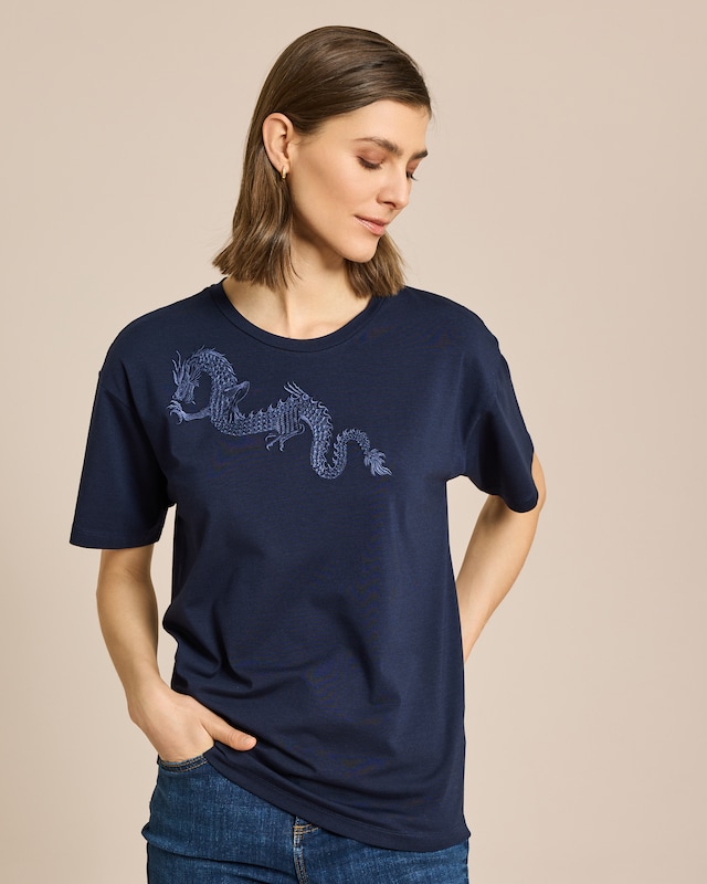 Shirt mit Pailletten-Motiv