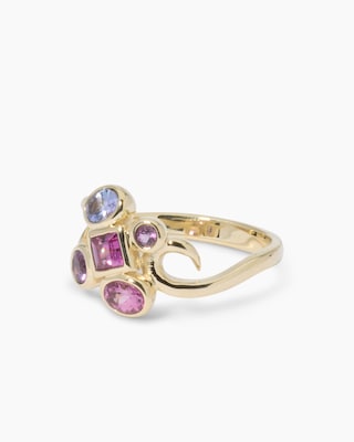 Produktabbildung 3 für Ring mit Amethyst, Rhodolith & Tansanit