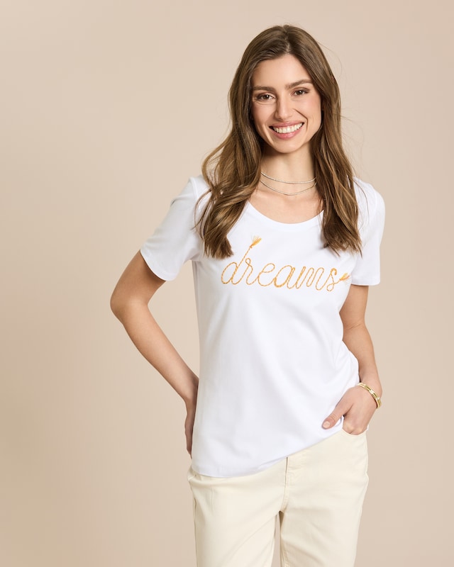 Shirt mit Stickerei