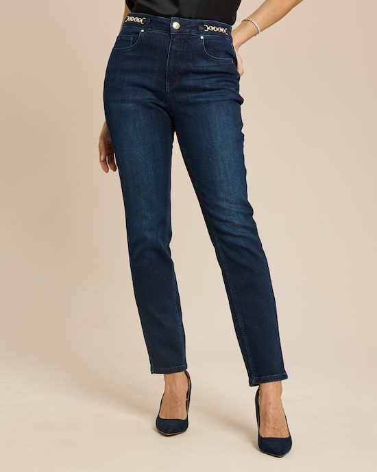 Produktabbildung für Slim Fit Jeans mit Dekoelement