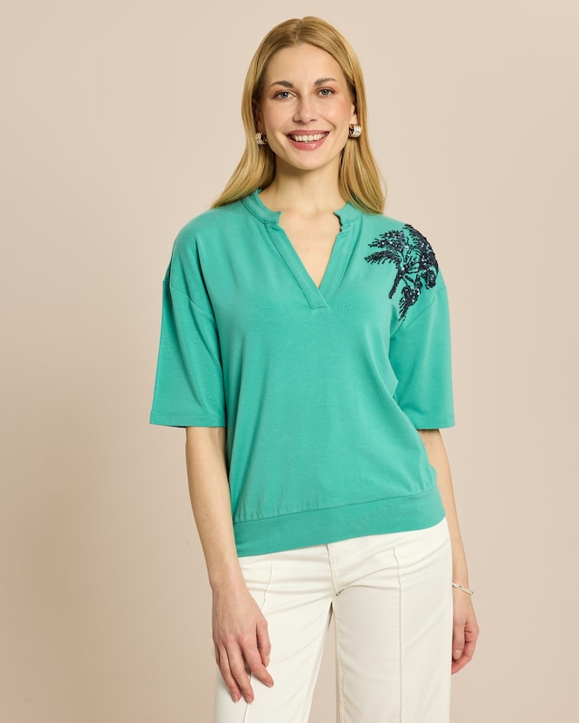 SoftShine Jersey Shirt mit Paillette