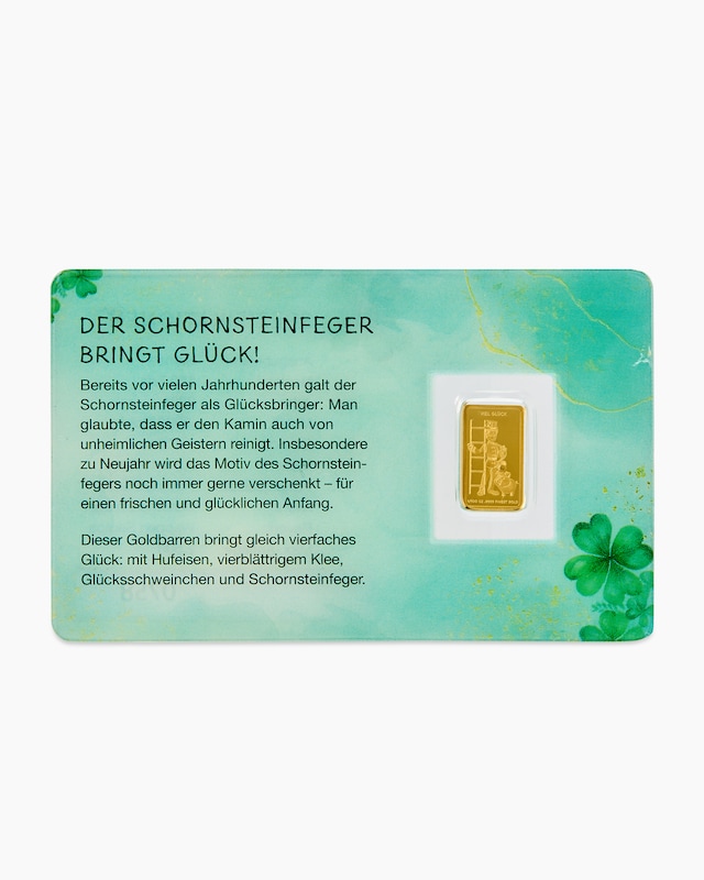Goldmünze "Viel Glück"