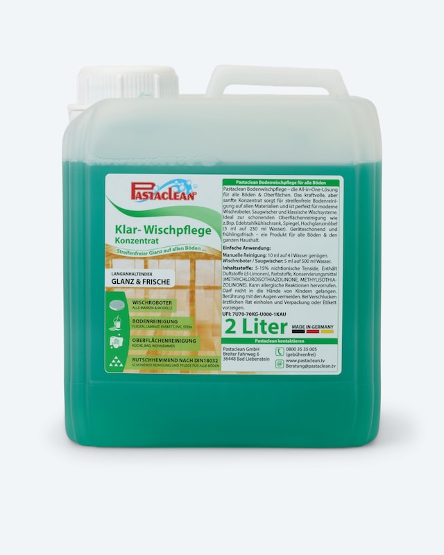 Klar-Wischpflege, 2-Liter-Kanister