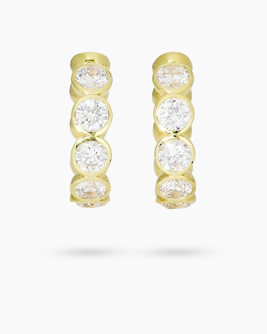 Produktabbildung für Creolen mit Zirkonia