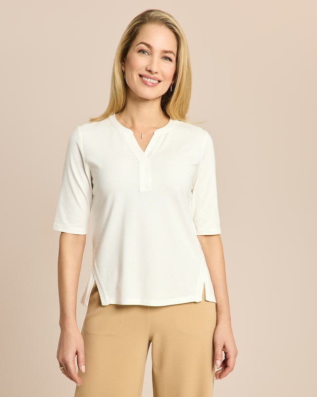 Shirt mit Schlitzen