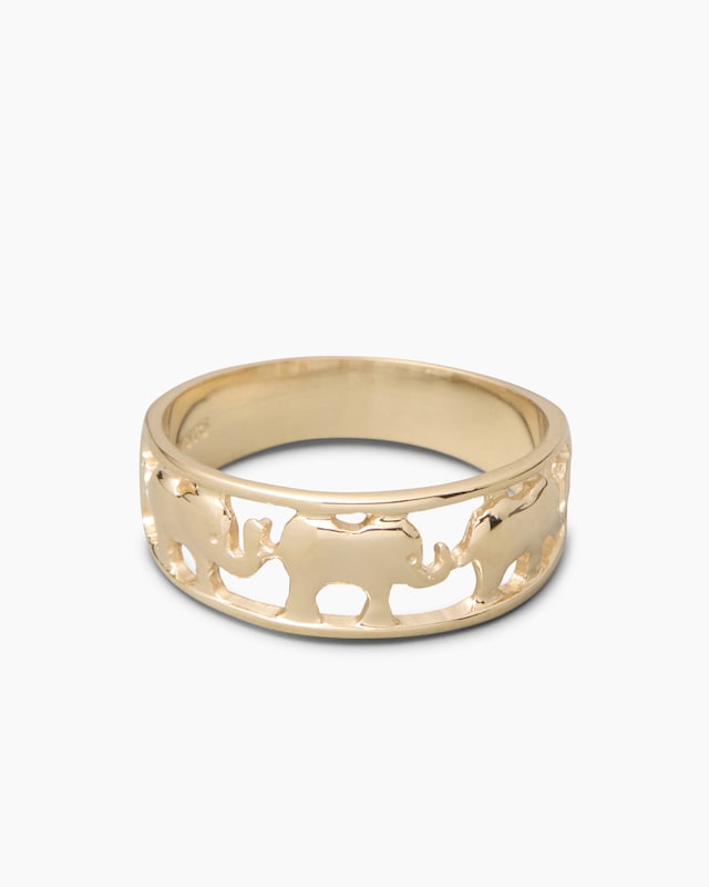 Ring mit Elefanten