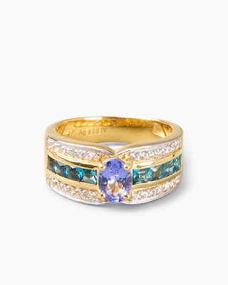 Produktabbildung 1 für Ring mit Tansanit, Topas & Zirkon