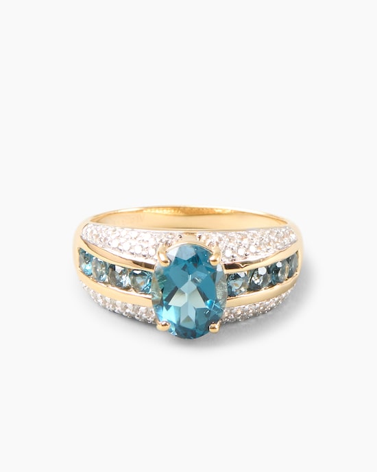 Produktabbildung für Ring mit London Blue Topas
