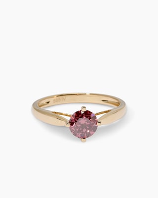 Produktabbildung 2 für Ring mit pinkem Brillant ca. 1,00 ct