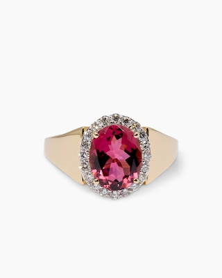 Produktabbildung 2 für Ring mit Pink Turmalin & Brillanten