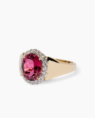 Produktabbildung 3 für Ring mit Pink Turmalin & Brillanten
