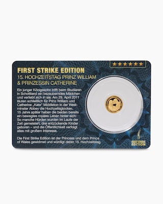Produktabbildung 1 für Goldmünze 15. Hochzeitstag Kate & William