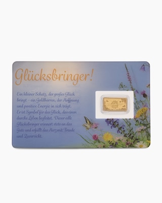 Produktabbildung 1 für Goldmünzbarren Glücksbringer 2026