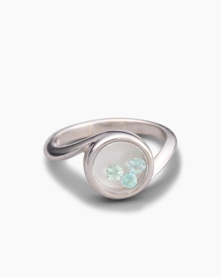 Produktabbildung 1 für Ring mit Paraiba-Turmalin & Perlmutt
