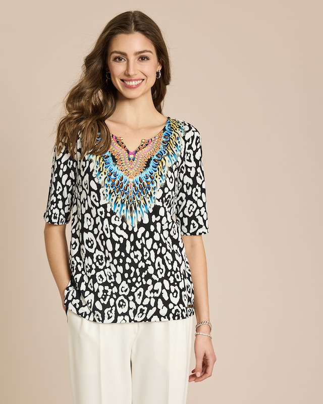 Shirt mit Animalmix Print