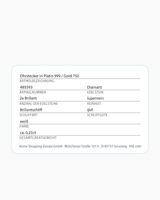 Produktabbildung 4 für Brillant-Ohrstecker 0,25 ct