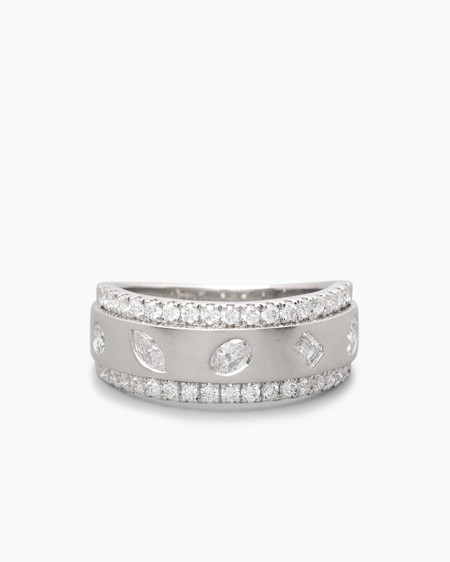 Ring mit Brillanten & Diamanten 1,00 ct