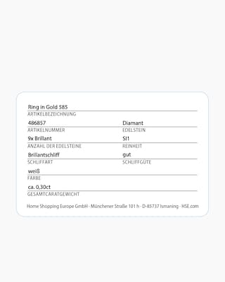 Produktabbildung 2 für Brillantring 0,30 ct