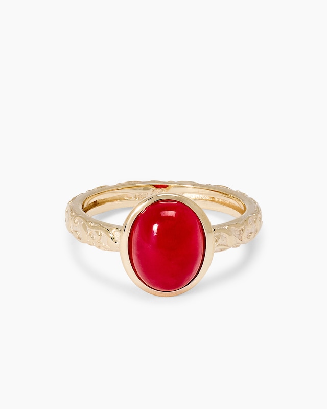 Ring mit Rhodonit